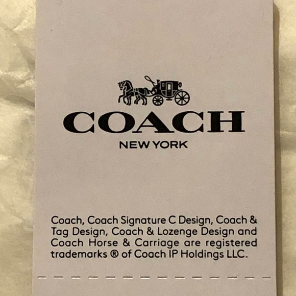AUTHENTIC NWT COACH HERITAGE CARD CASE STYLE C3162 - QB/DARK TEAK - Picture 8 of 8